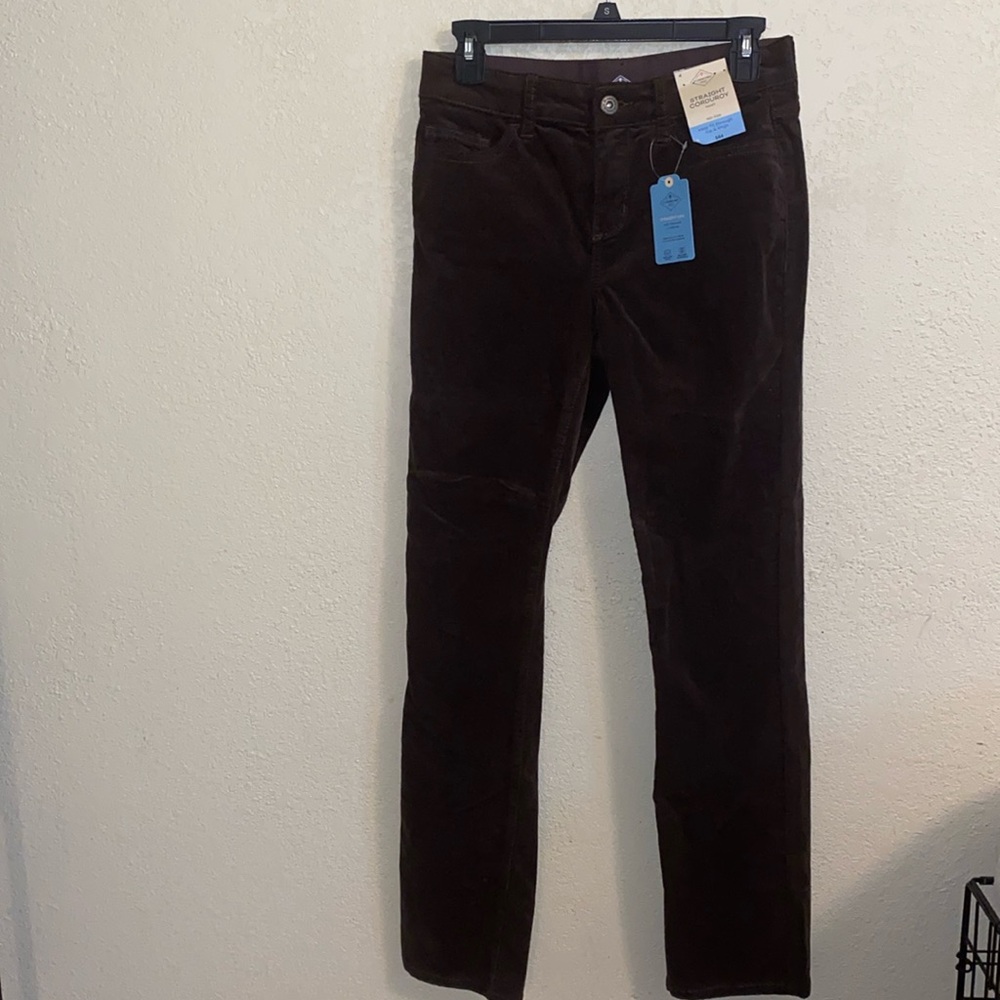 NWT ST JOHN’S BAY Straight Leg Corduroy Pants